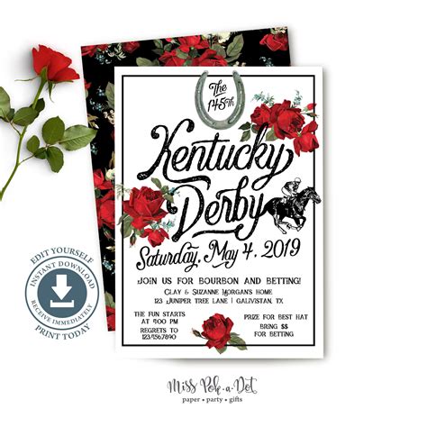 kentucky derby templates free.